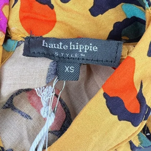 Haute Hippie High Neck Smocked Tank Halter Top Size XS - Picture 8 of 8